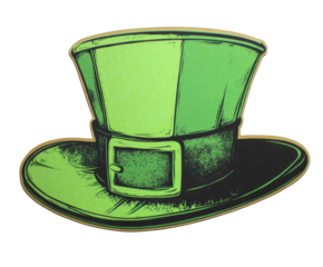 Vibrant Green Leprechaun Hat Design - Festive Illustration , isolated on white background PNG