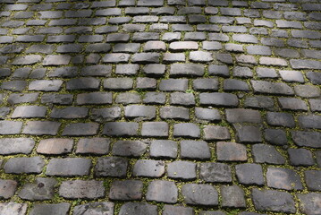 pavage ancien de Paris, France