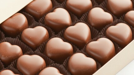 Delicious heart shaped chocolate confections for romantic occasions or gifts