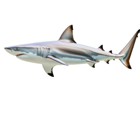 Majestic Shark, a Powerful Ocean Predator , isolated on white background PNG