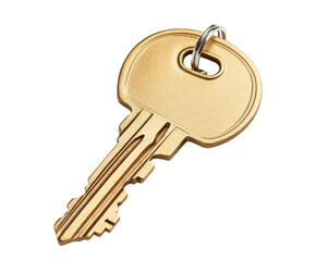 Golden Key: Access to Opportunities and Freedom , isolated on white background PNG