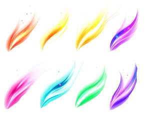 Obraz premium Abstract Colorful Graphic Design with Vibrant Colors , isolated on white background PNG