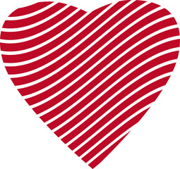 Valentine heart pattern icon