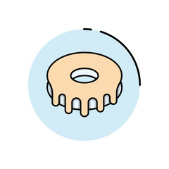 Donut vector icon