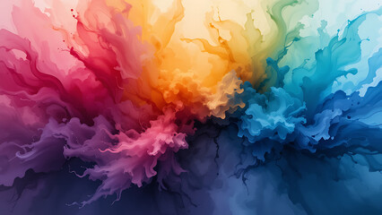 Fototapeta premium abstract colorful watercolor texture background