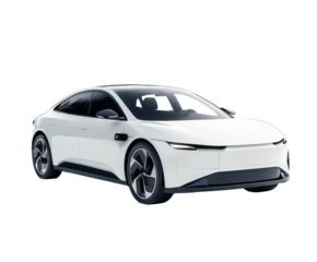 Sleek Modern Electric Vehicle - Futuristic Design and Technology , isolated on white background PNG