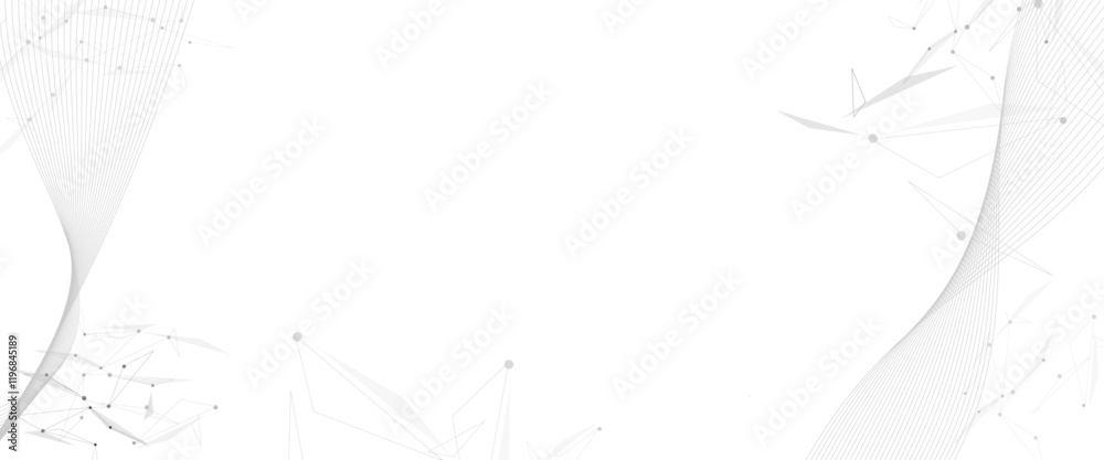 Poster Digital technology futuristic internet network speed connection white background.