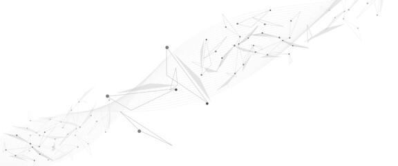 Digital technology futuristic internet network speed connection white background.