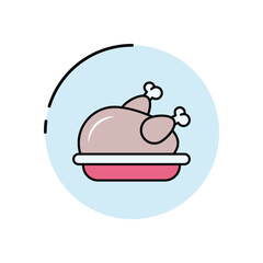 Chicken vector icon