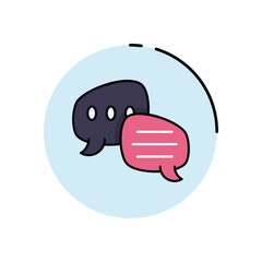 Conversation vector icon