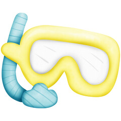 Summer Beach Watercolors clip art