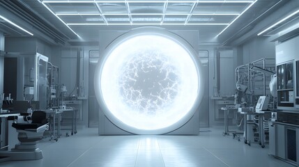 High-Frequency Energy Portal in a Laboratory