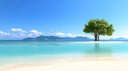Obraz premium Secluded Tropical Island Paradise