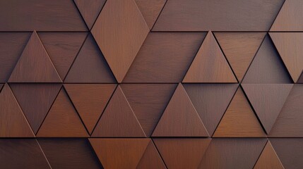 A brown wood pattern with triangles
