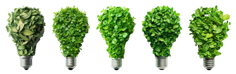 PNG Eco-friendly green energy concept, isolated element set, transparent background