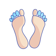barefoot vector icon, barefoot vector illustration-simple illustration of barefoot, perfect for barefoot logos and icons and themed design 