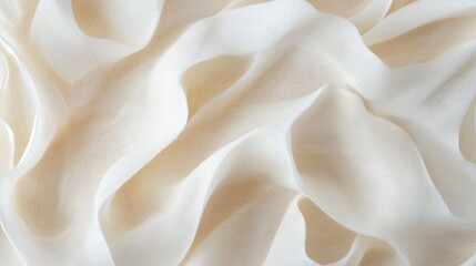 Fototapeta premium A white fabric with a wavy pattern