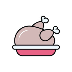Chicken vector icon