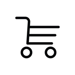 Shopping cart icon for apps and websites