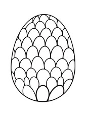 Dragon egg coloring page.