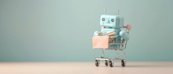 Robots and carts in the supermarket