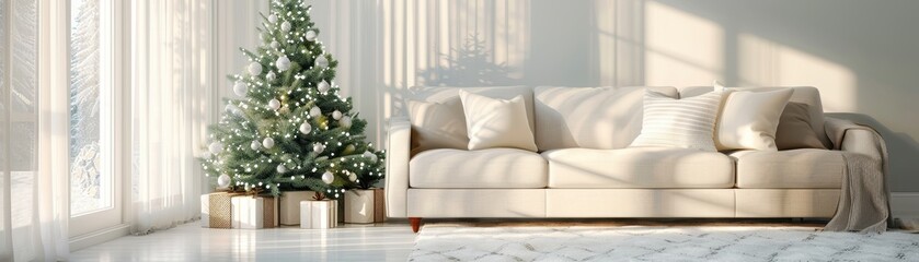 Christmas tree in the living room