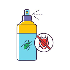 bug spray vector icon, bug spray vector illustration -simple illustration of bug spray, perfect for bug spray logos and icons and themed design 