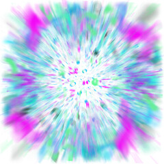 Obraz premium An abstract transparent iridescent color blur design element.
