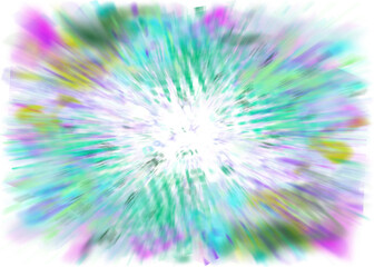 An abstract transparent iridescent color blur design element.