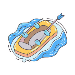river rafting vector icon, river rafting vector illustration -simple illustration of river rafting, perfect for river rafting logos and icons and themed design 