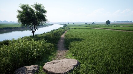 Tranquil Rural Landscape