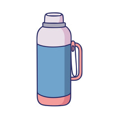 thermos bottle vector icon, thermos bottle vector illustration -simple illustration of thermos bottle, perfect for thermos bottle logos and icons and themed design 
