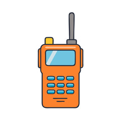 walkie talkie vector icon, walkie talkie vector illustration -simple illustration of walkie talkie, perfect for walkie talkie logos and icons and themed design 