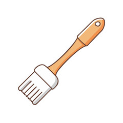 basting brush vector icon, basting brush vector illustration -simple illustration of basting brush, perfect for basting brush logos and icons and themed design 