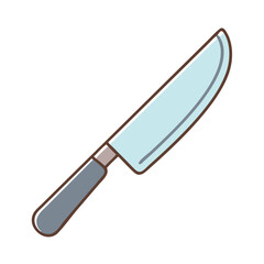 chef s knife vector icon, chef s knife vector illustration -simple illustration of chef s knife, perfect for chef s knife logos and icons and themed design 