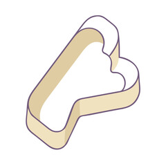 cookie cutter vector icon, cookie cutter vector illustration -simple illustration of cookie cutter, perfect for cookie cutter logos and icons and themed design 