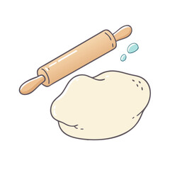 dough rising vector icon, dough rising vector illustration -simple illustration of dough rising, perfect for dough rising logos and icons and themed design 