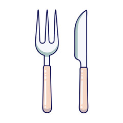 fork and knife vector icon, fork and knife vector illustration -simple illustration of fork and knife, perfect for fork and knife logos and icons and themed design 