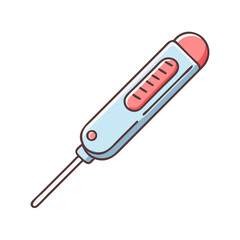 food thermometer vector icon, food thermometer vector illustration -simple illustration of food thermometer, perfect for food thermometer logos and icons and themed design 