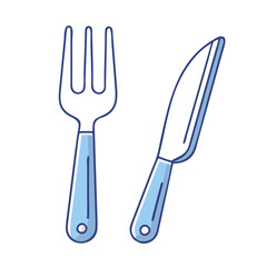 fork and knife vector icon, fork and knife vector illustration -simple illustration of fork and knife, perfect for fork and knife logos and icons and themed design 