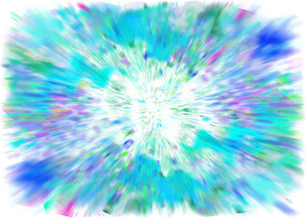 An abstract transparent iridescent color blur design element.