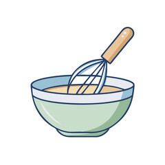 mixing bowl vector icon, mixing bowl vector illustration -simple illustration of mixing bowl, perfect for mixing bowl logos and icons and themed design 