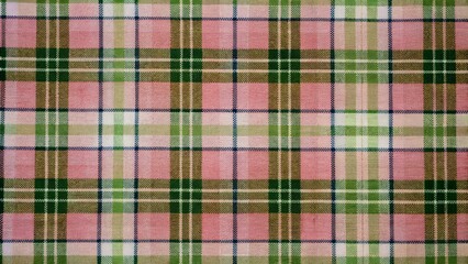 Fototapeta premium Classic Blue Tartan Plaid Textile Pattern with Beige, White, and Black Lines in Traditional Scottish Style