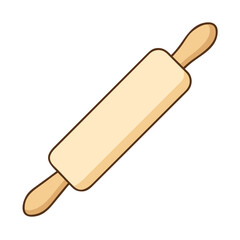 rolling pin vector icon, rolling pin vector illustration -simple illustration of rolling pin, perfect for rolling pin logos and icons and themed design 
