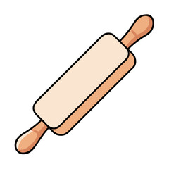 rolling pin vector icon, rolling pin vector illustration -simple illustration of rolling pin, perfect for rolling pin logos and icons and themed design 