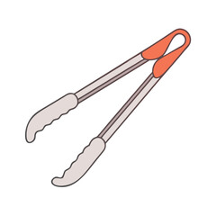 tongs vector icon, tongs vector illustration -simple illustration of tongs, perfect for tongs logos and icons and themed design 