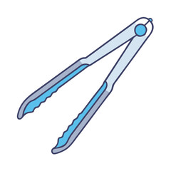 tongs vector icon, tongs vector illustration -simple illustration of tongs, perfect for tongs logos and icons and themed design 