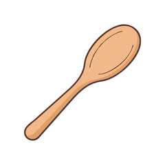 wooden spoon vector icon, wooden spoon vector illustration -simple illustration of wooden spoon, perfect for wooden spoon logos and icons and themed design 