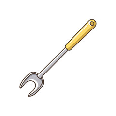 compost turning tool vector icon, compost turning tool vector illustration -simple illustration of compost turning tool, perfect for compost turning tool logos and icons and themed design 