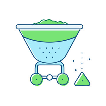 recommend clip art: fertilizer spreader vector icon, fertilizer spreader vector illustration -simple illustration of fertilizer spreader, perfect for fertilizer spreader logos and icons and themed design 